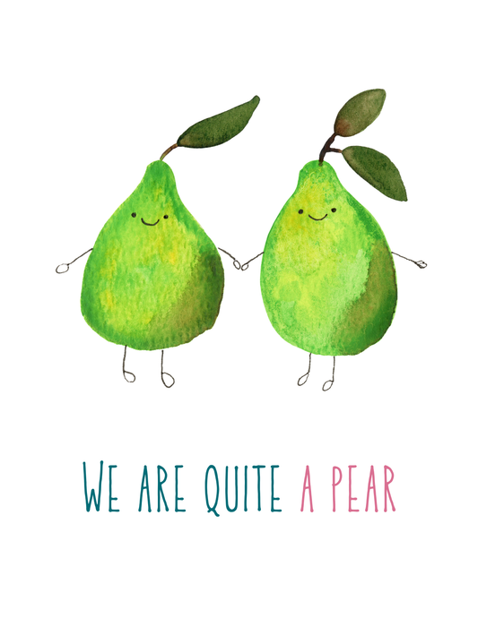 Pair of pears card
