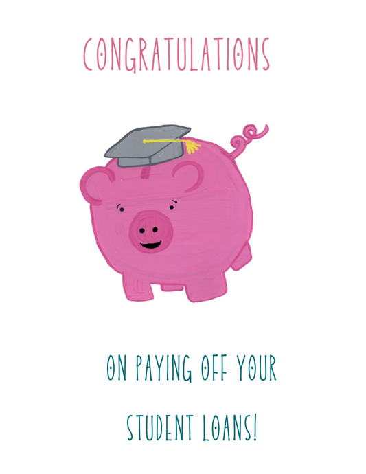Goodbye student loans card