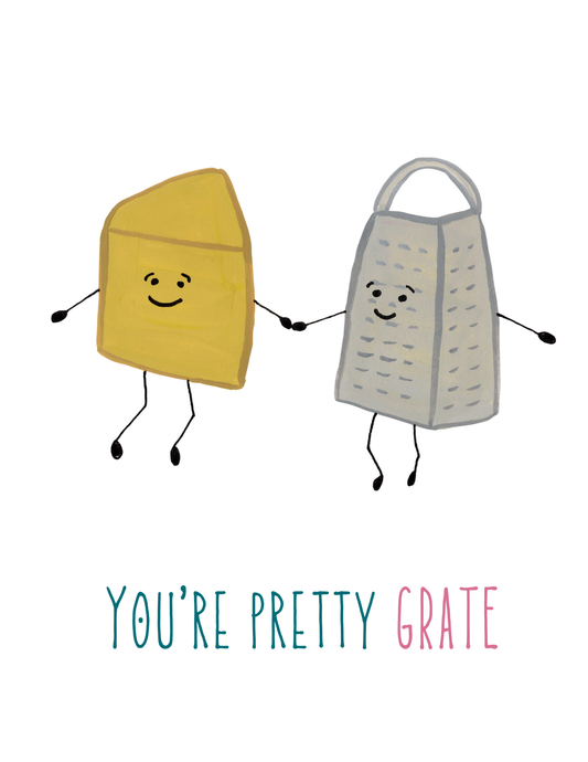 Cheese grater love card